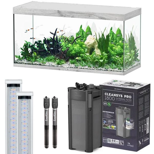 Sublime 150 X 60 AQUATLANTIS Chêne Blanc - Aquarium Equipé 545 L – Image 2