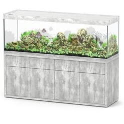 Sublime 200 X 60 AQUATLANTIS Béton - Aquarium Equipé 676 L