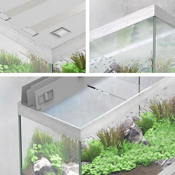 Sublime 150 X 60 AQUATLANTIS Chêne Blanc - Aquarium Equipé 545 L – Image 7