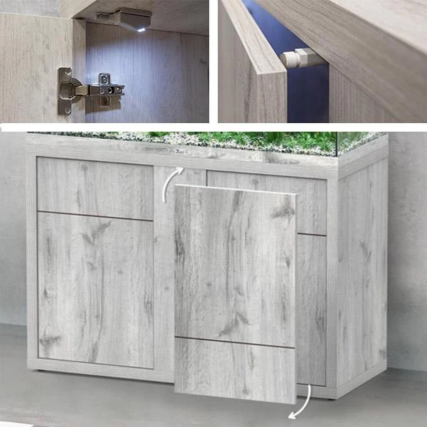 Sublime 150 X 60 AQUATLANTIS Chêne Blanc - Aquarium Equipé 545 L – Image 8