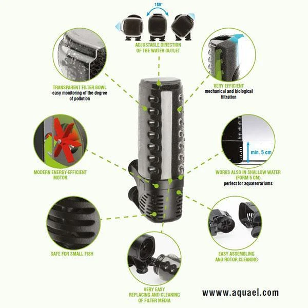 Filtre Interne ASAP 700 AQUAEL - Pour Aquarium Jusqu'à 250L – Image 5